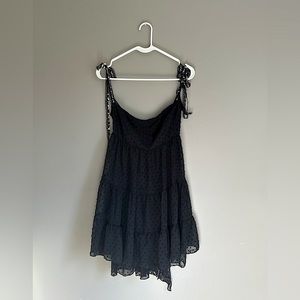 Lucy in the Sky black chiffon dotted dress. Never worn!!